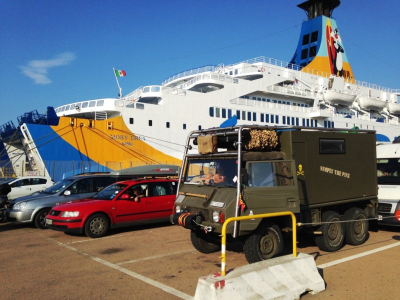 Fähre Olbia-Genua =&gt; Es geht nach Hause.